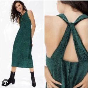 Velour midi dress by Maeve-Anthropologie